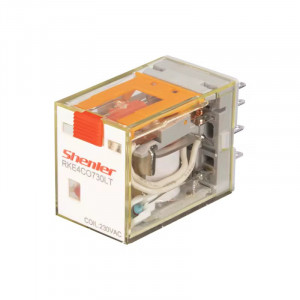 Реле миниатюрное, промежуточное RKE4CO730LT, 5А (250VAC/30VDC), 230VАС, МЕХ. ИНДИКАЦИЯ