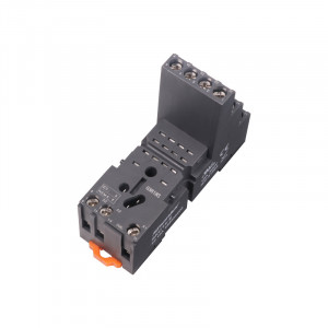 Розетка с винтовыми клеммами с зажимной клеткой SKC14-E, 10A(300V) НА DIN РЕЙКУ c Фиксаторjv SK36F для реле RKE